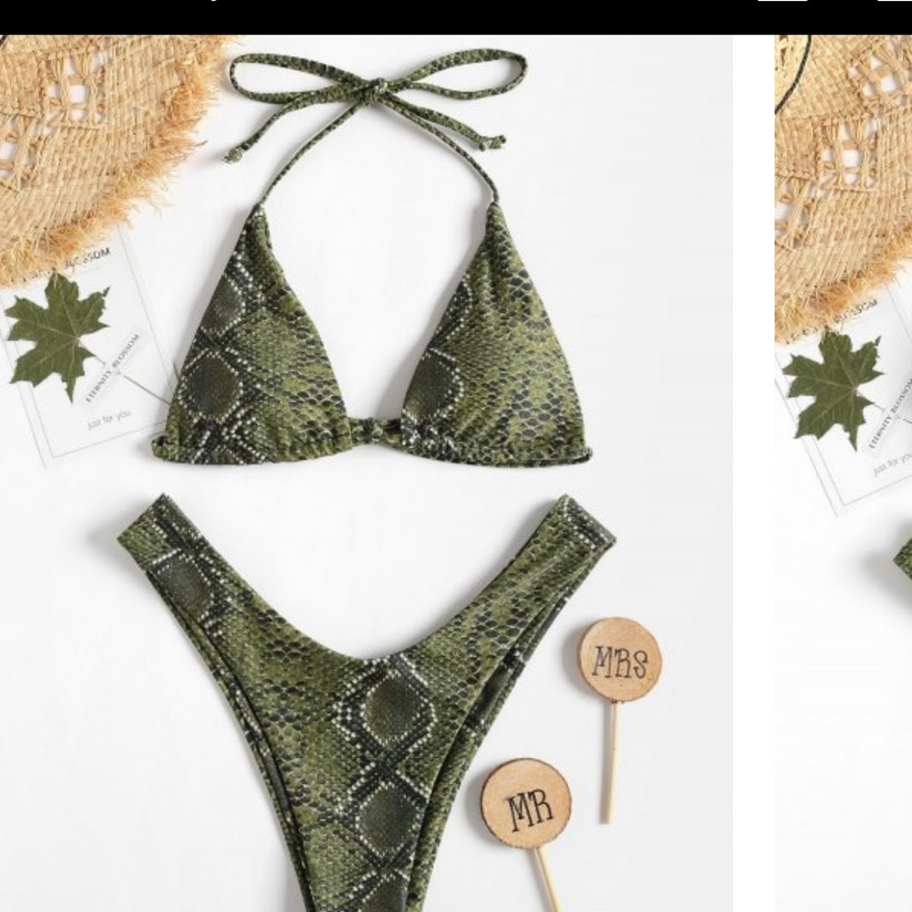Snakeskin bikini